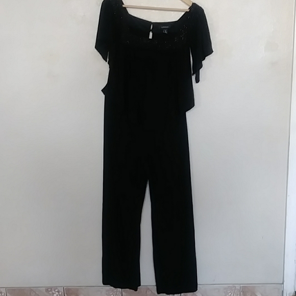 R&M Richards Pants - R&M Richard black jumpsuit